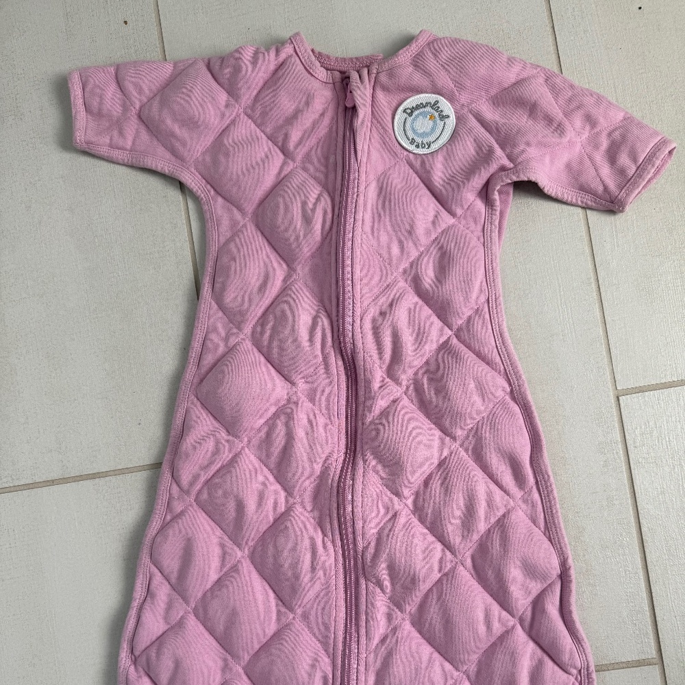 Dreamland Baby Pink Quilted Sleep Sack One-Piece - Cozy Zipper